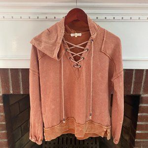 Buckle Pullover Hoodie Streetwear Cotton Casual Comfy Oversized XS